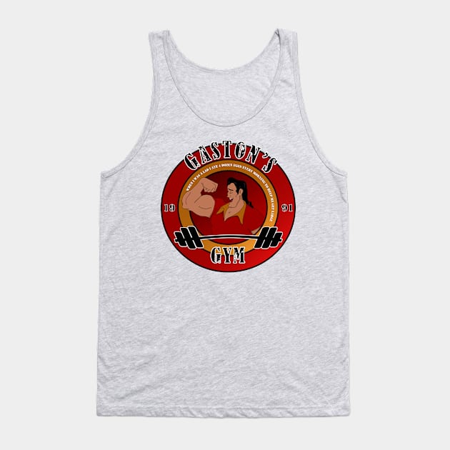 Gaston's Gym (Red) Tank Top by PrinceHans Designs